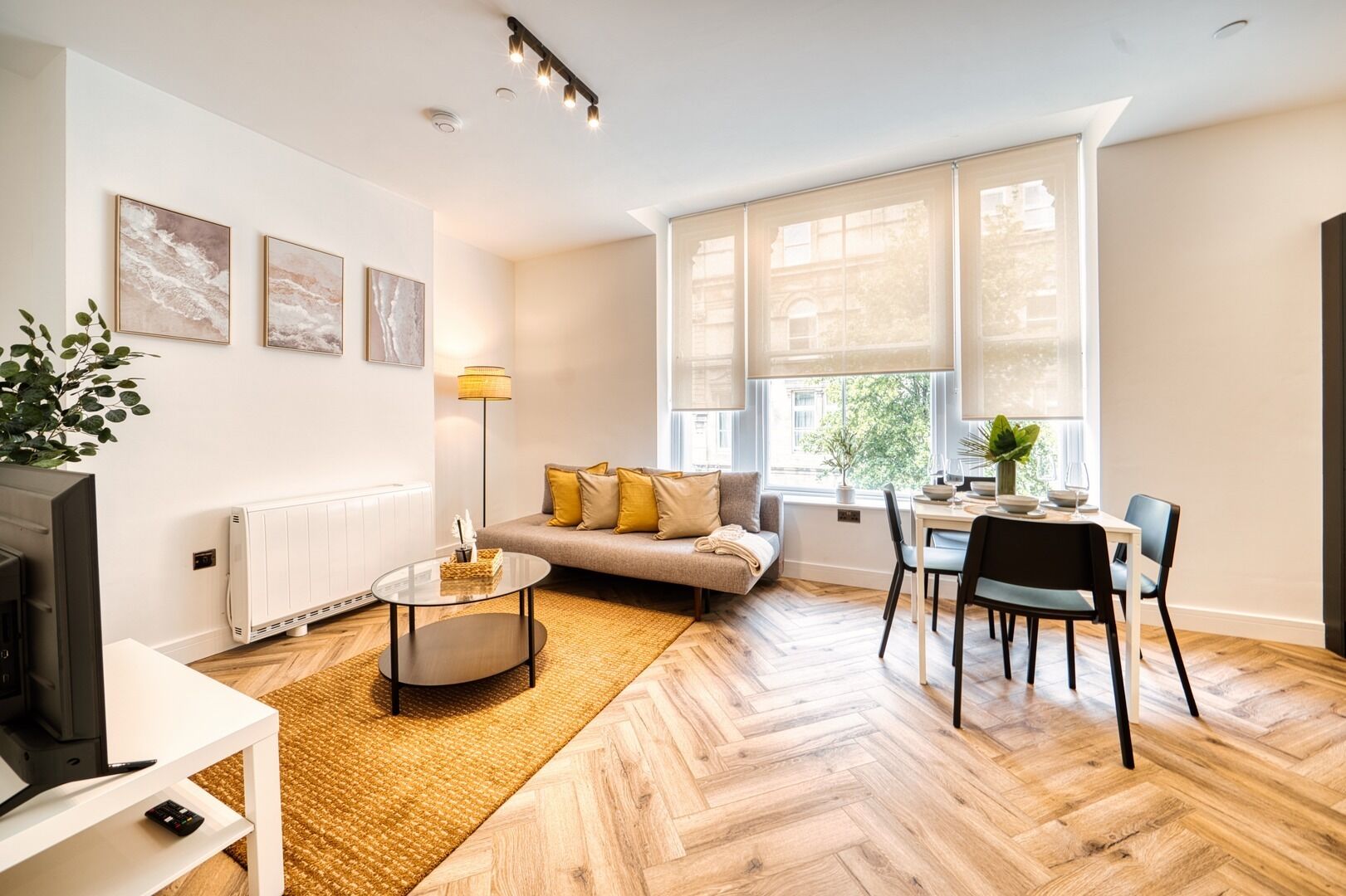 Căn hộ | Khu phòng khách | TV màn hình phẳng 