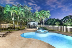 Outdoor pool, a heated pool - 7BR Equestrian Home, Pool, Pool Spa, Pets ok (Wellington)