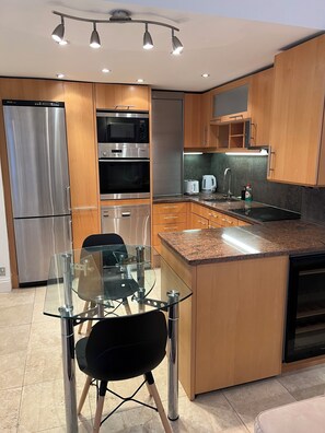 Microwave, oven, stovetop, dishwasher