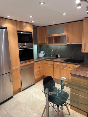 Microwave, oven, stovetop, dishwasher
