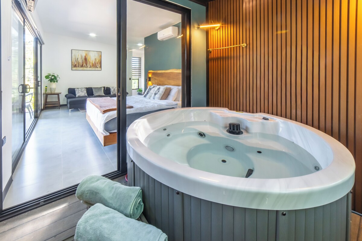Villa Deluxe, 1 très grand lit, non-fumeur, vue jardin