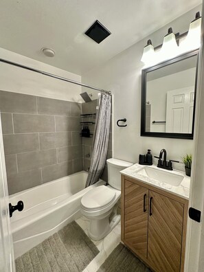 Towels, soap, toilet paper