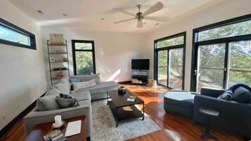 TV connectée, cheminée