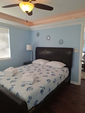 2 sovrum, strykjärn/strykbräda, resesäng och wi-fi