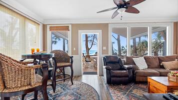 Smart TV, DVD player, books