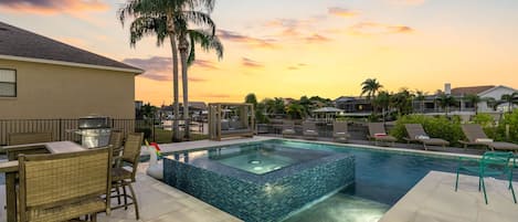 A heated pool