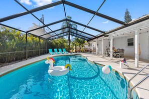 A heated pool