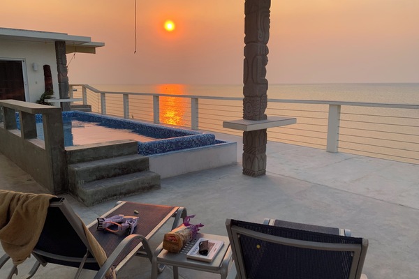 Penthouse de lujo, vista a la playa | Terraza o patio