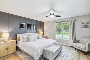 5 bedrooms, iron/ironing board, travel crib, WiFi