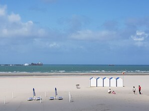 En la playa