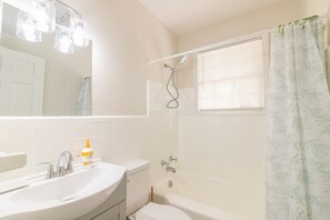 Hair dryer, towels