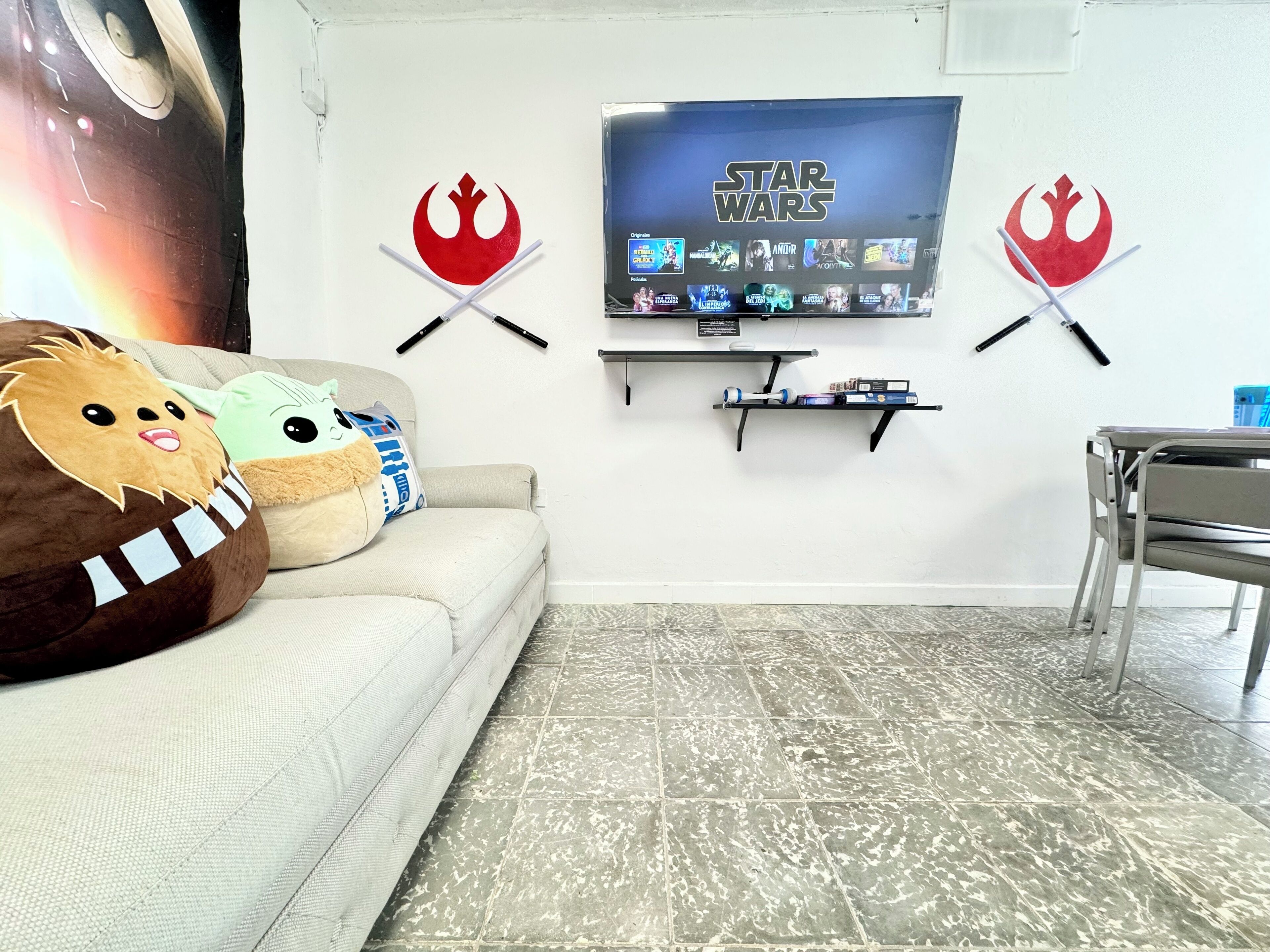 Smart TV, video games, books, stereo