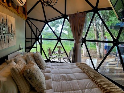 Domo Las Flores: Eco-Luxury Glamping, Heated Saltwater Pool & Solar Power