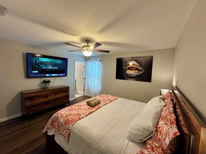 4 soverom, strykejern/-brett, wi-fi (inkludert) og sengetøy