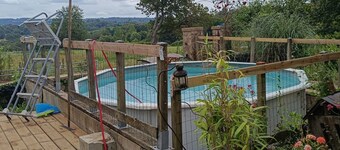 Small House "Gite À La Ferme" with Shared Pool, Private Garden and Wi-Fi