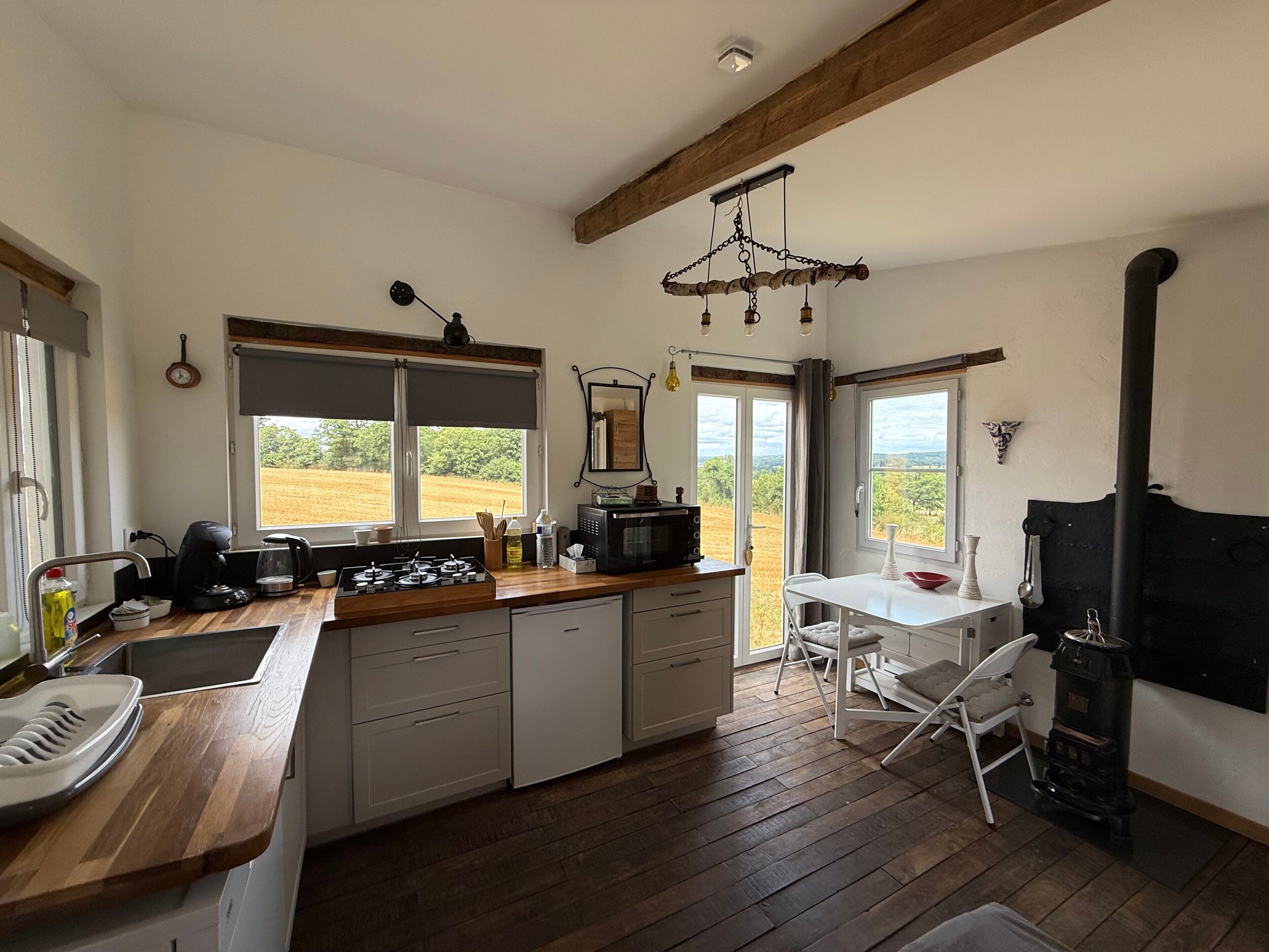 Fridge, oven, stovetop, dishwasher