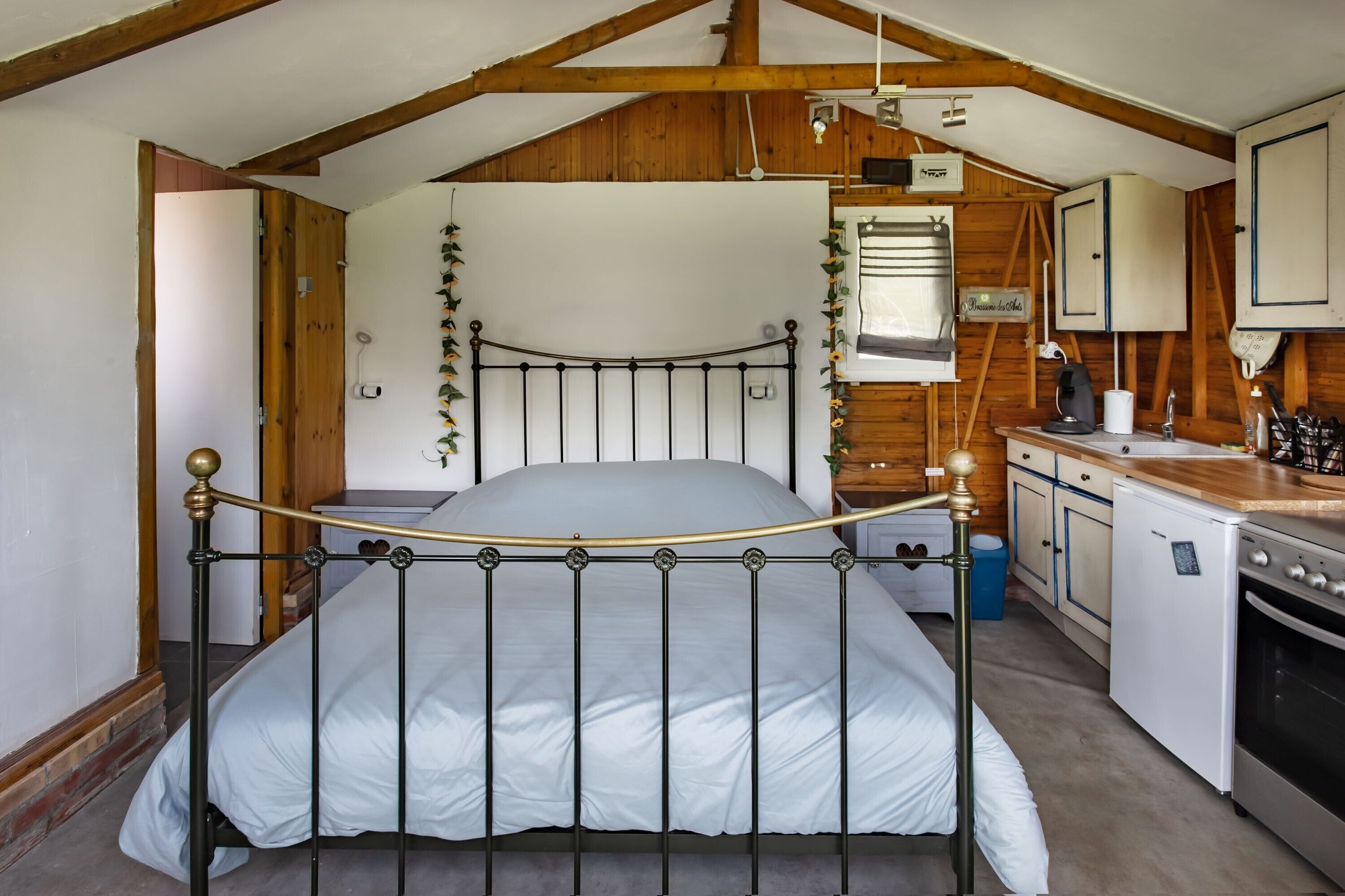 1 habitación y ropa de cama 
