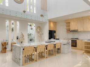 Villa, Pool View | In-room dining