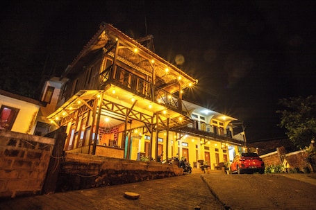 Front of property – evening/night. ARBA Artana & Chipsari Hotel Pangalengan