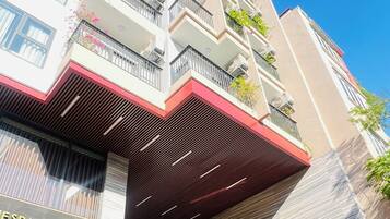 Voorkant van accommodatie