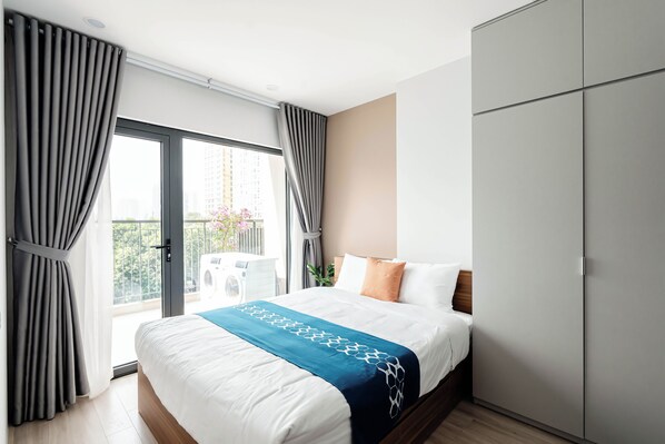 Appartement Prestige, 1 chambre | Coffre-fort, ameublement unique, rideaux d’obscurcissement