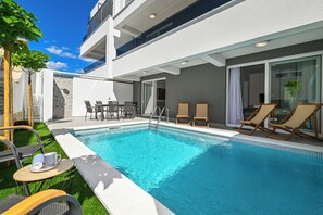 Luxury Apartment, 3 Bedrooms, Private Pool | Terrace/patio - Smash A - Apartments with private pool  (Novalja)