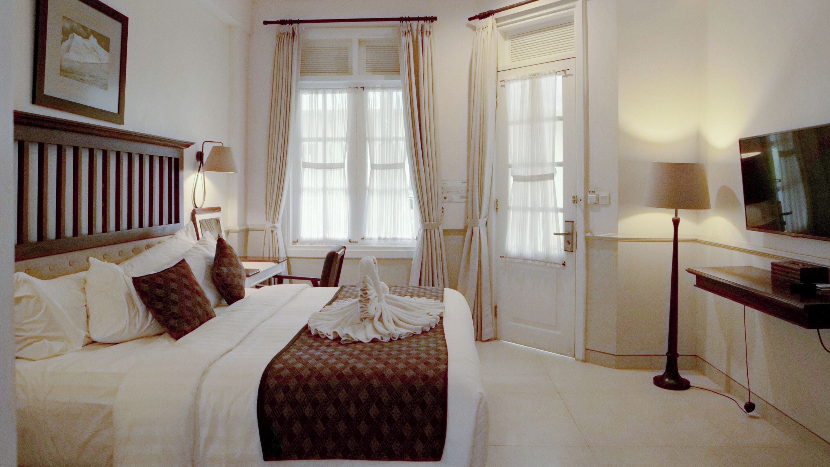 Deluxe kamer (Garden) | Een kluis op de kamer, een bureau, gratis wifi, beddengoed