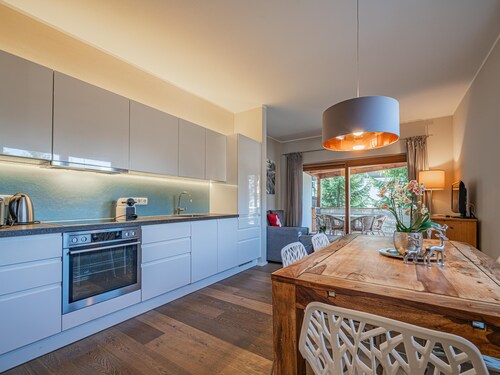 Modern apartment with mountain view and balcony