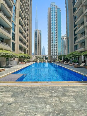 Pool - FIRST CLASS | 1BR | Breathtaking Downtown View (Dubai)