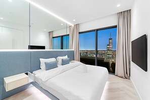 2 عدّة غرف نوم ومكتب ومكواة/لوح كي وواي فاي