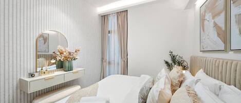 3 室のベッドルーム、アイロン / アイロン台、WiFi、ベッドシーツ