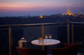 Blick vom Balkon