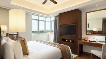 行政公寓, 3 间卧室 | 笔记本电脑工作区、遮光窗帘、隔音、熨斗/熨衣板