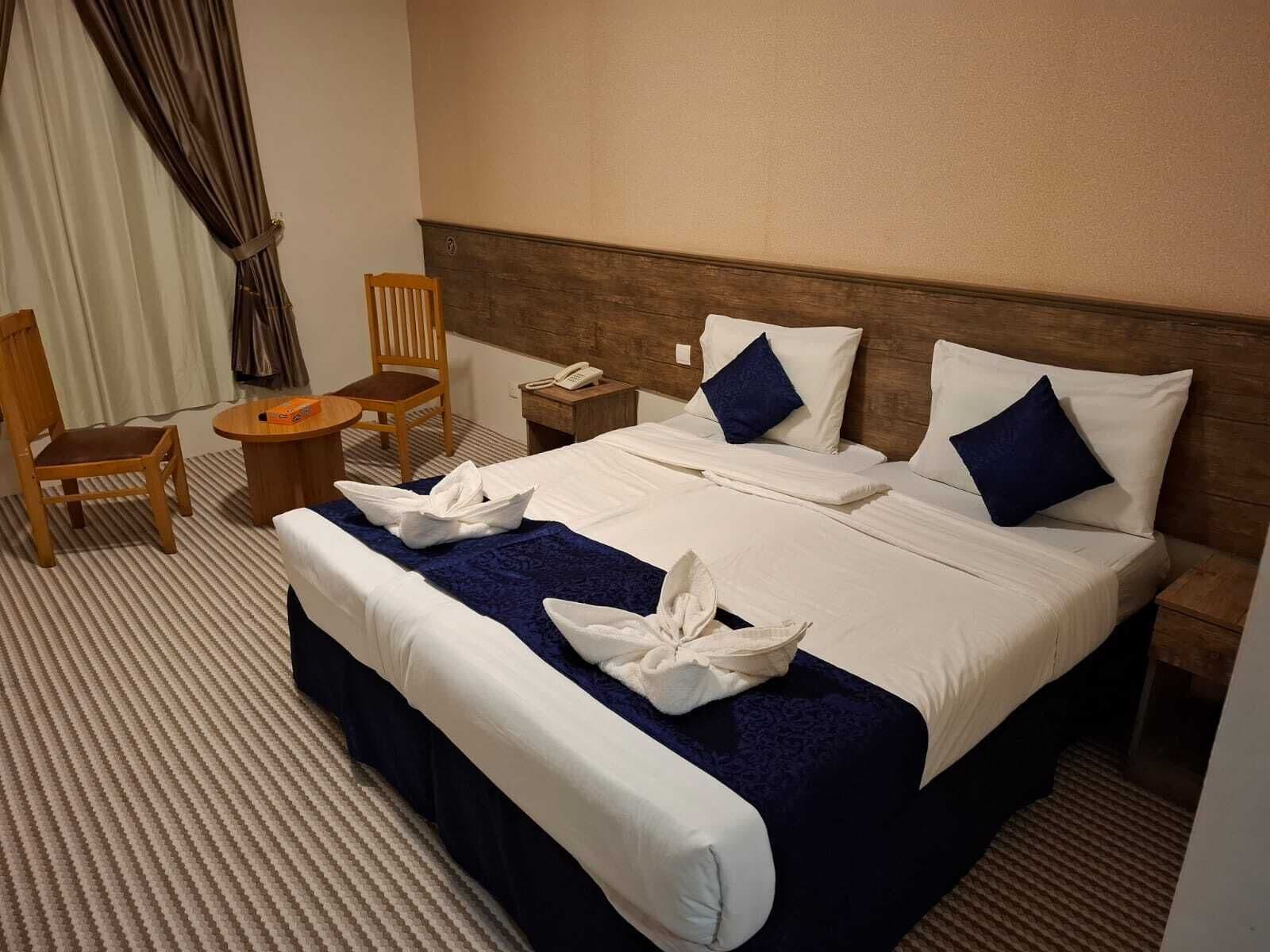 双人房 | 高档床上用品、免费 WiFi、床单、轮椅无障碍