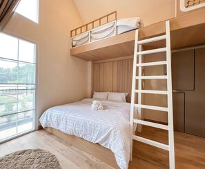 2 chambres, Wi-Fi, literie fournie