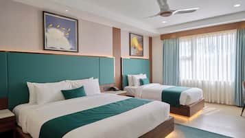 Family Triple Room, Multiple Beds | 1 bedroom, premium bedding, pillow-top beds, in-room safe