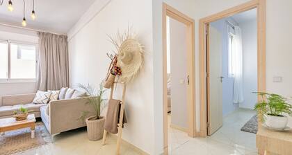 Modern corporate apartment with 2 bedrooms and WiFi, AC in gorgeous Marrakech