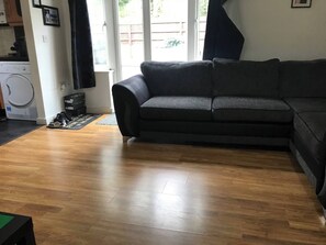 Leilighet, 1 soverom, terrasse, byutsikt | Oppholdsrom