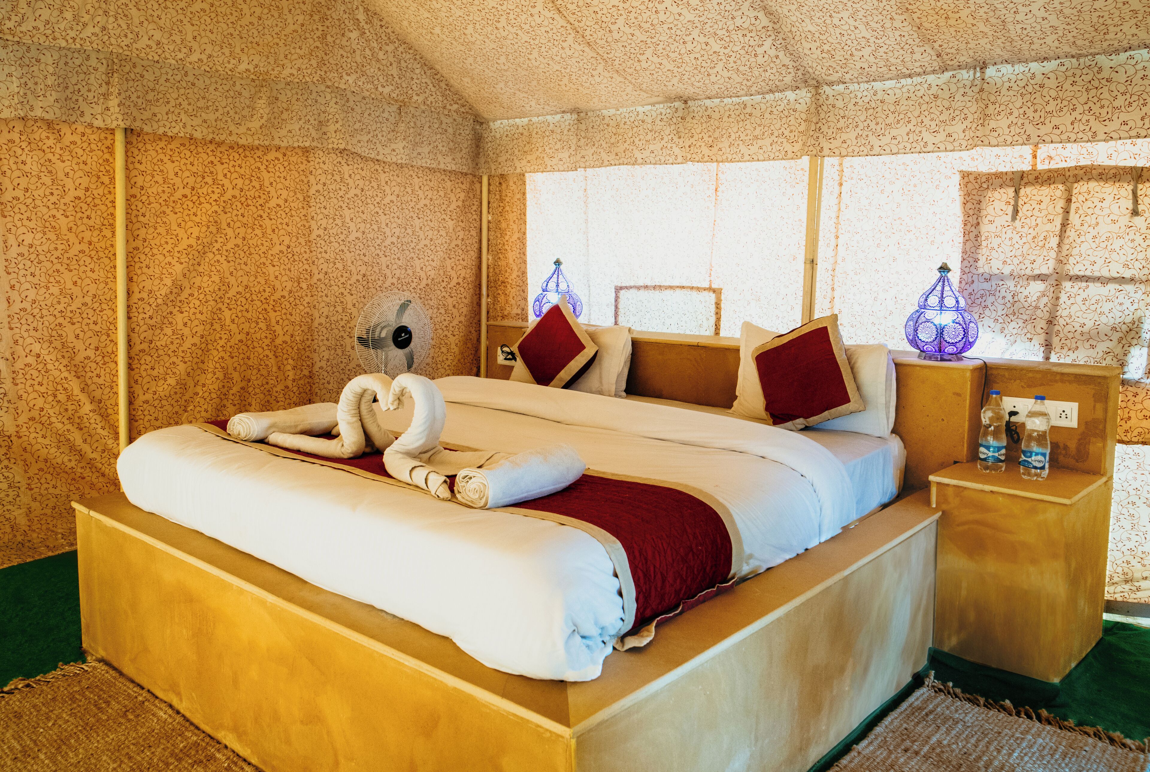 Deluxe-telt | 1 soveværelse, skrivebord, gratis Wi-Fi