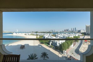 Appartement Deluxe, 2 chambres, vue sur la mer | Vue de la chambre