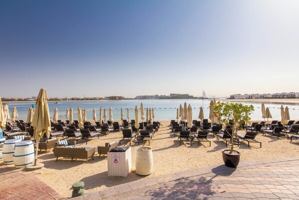 Private beach, white sand