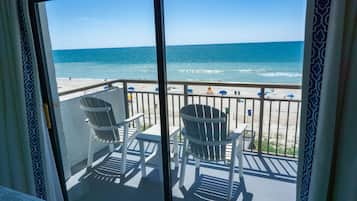 Lägenhet Deluxe - 2 sovrum - balkong - utsikt mot stranden | Balkong