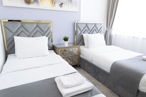 舒適公寓, 城市景觀 | 1 間臥室、遮光布/窗簾、熨斗/熨衣板、免費無線上網