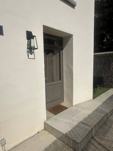 Condrieu garden apartment with private enclosed parking space