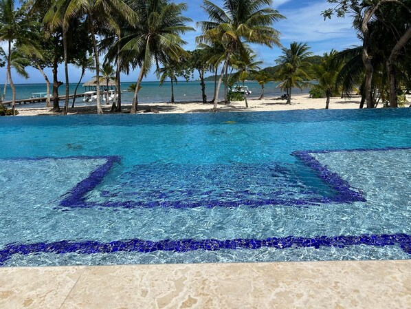 Pool - Beach Front Villa Orchid with private pool (Palmetto Bay)