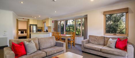 TV, DVD player, stereo