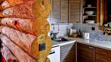 Fridge, microwave, dishwasher, high chair