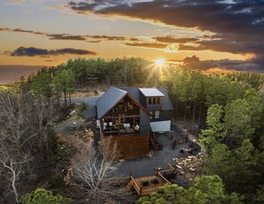 Exterior - Scenic Forest Escape | Family-Friendly Cabin w/ Game Loft & Fire Pit (Broken Bow)