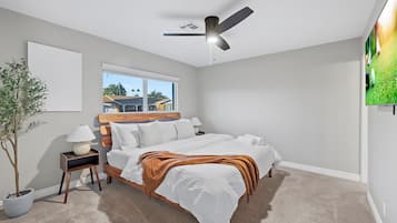4 bedrooms, iron/ironing board, travel crib, WiFi