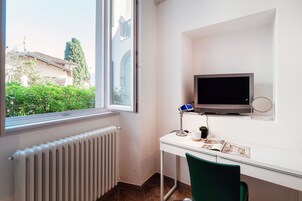 Appartamento, vista montagna | 1 camera, biancheria da letto di alta qualità, copriletto in piuma